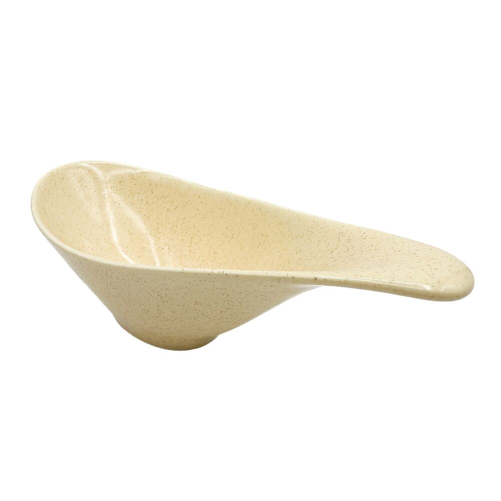 Metlox Poppytrail Mid Century Speckled Freeform Yellow Gravy Boat Serving Dish